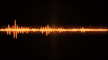 Müzik eşitleyici, hologram ses spektrumu, 4k görüntü, yapay zeka değil.