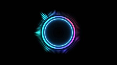 Müzik eşitleyici, hologram ses spektrumu, 4k illüstrasyon, yapay zeka değil.