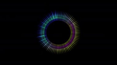 Müzik eşitleyici, hologram ses spektrumu, 4k illüstrasyon, yapay zeka değil.