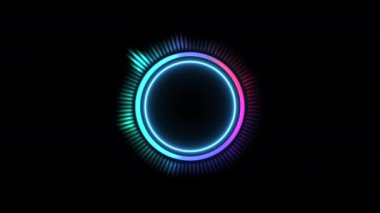 Müzik eşitleyici, hologram ses spektrumu, 4k illüstrasyon, yapay zeka değil.