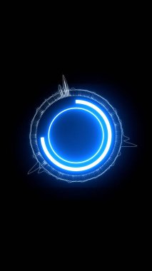 Dikey müzik eşitleyici, müzik partisi için, 4k illüstrasyon