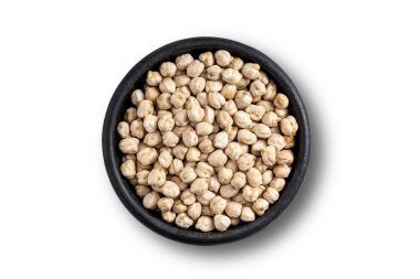 Bezelyesiz cips. Stüdyo çekimi ahşap arka planda izole edildi. Yukarı görüntü çekimi.