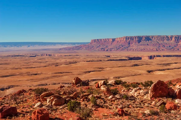 Rugged arid dry desert of Vermilion Cliffs National monument along Route 89A in Arizona, Southwest USA