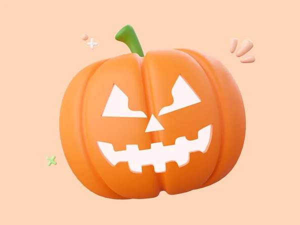 Pompoen Jack Lantaarn Halloween Thema Elementen Illustratie — Stockfoto