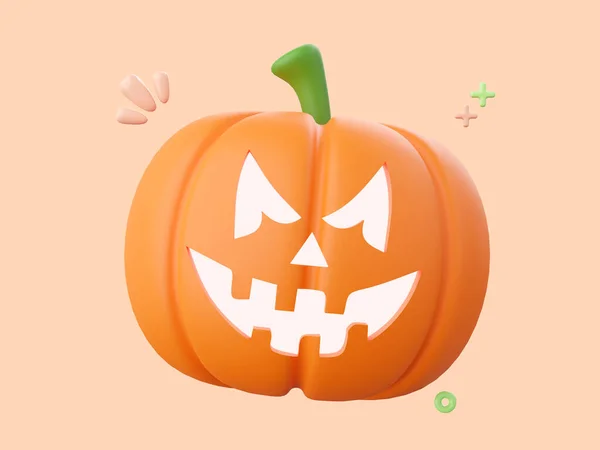 Pompoen Jack Lantaarn Halloween Thema Elementen Illustratie — Stockfoto