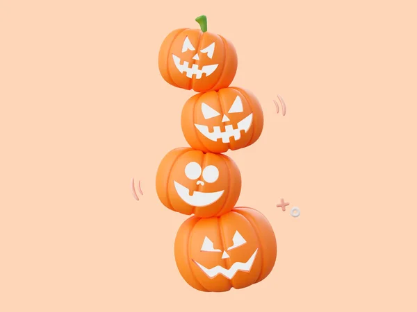 Citrouille Jack Lanterne Halloween Thème Éléments Illustration — Photo