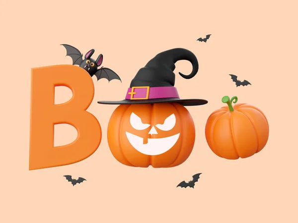 Calabaza Jack Linterna Halloween Tema Elementos Ilustración —  Fotos de Stock