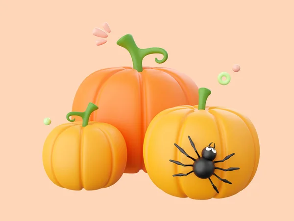 Dýně Jack Lucerna Halloween Téma Prvky Ilustrace — Stock fotografie