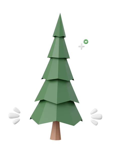 Kerstboom Kerst Thema Elementen Illustratie — Stockfoto