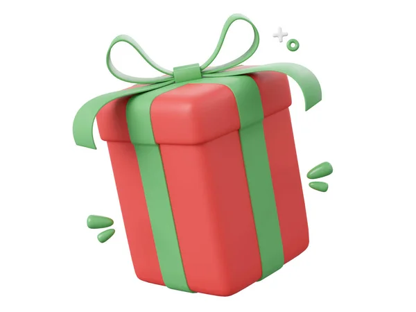 Подарункова Коробка Елементи Різдвяної Теми Ілюстрація — стокове фото
