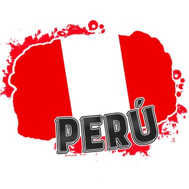 Peru bayrağı. Amerikan Ülkelerinin Bayrak ve Ulusal Sembolleri.