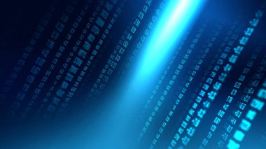 Dijital ikili kod matris arka plan grafik kavramı, teknoloji arka plan veya mali karmaşık veri için uygun