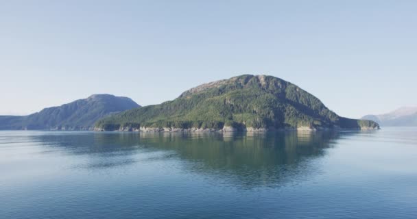 Dentro Paisagem Natureza Passagem Alasca Visto Partir Navio Cruzeiro Viagem — Vídeo de Stock