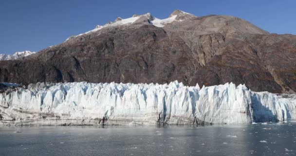 Παγετώνας Bay Αλάσκα Κρουαζιέρα Ταξίδια Διακοπών Υπερθέρμανση Του Πλανήτη Και — Αρχείο Βίντεο