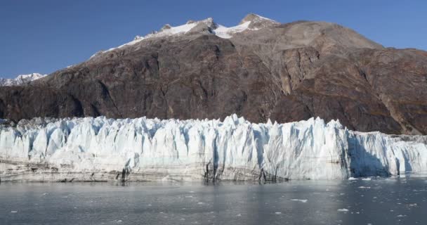 Льодовикова Затока Аляска Подорожі Круїзним Відпочинком Глобальне Потепління Зміна Клімату — стокове відео