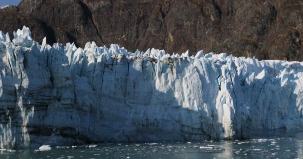 Aljaška Glacier Bay Přírodní Krajina Pohled Margerie Glacier Výletní Lodi — Stock video