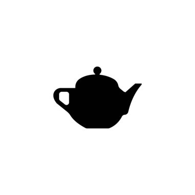 Kettle, teapot for tea leaves, icon vector, kitchen utensils