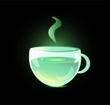 Bir fincan çay ya da sıcak içecek.