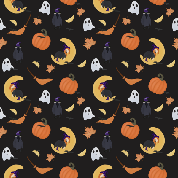 Kusursuz Cadılar Bayramı Şablonu Cadıları, Balkabakları,