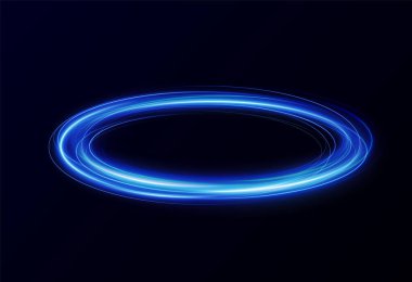 Açık beyaz Twirl. Beyaz çizginin kıvrımlı ışık etkisi. PNG parlak beyaz daire. Açık beyaz pedistal, podyum, platform, masa. Vektör. Vektör illüstrasyonu