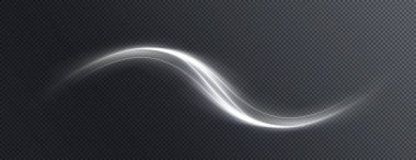 Açık beyaz Twirl. Beyaz çizginin kıvrımlı ışık etkisi. PNG parlak beyaz daire. Açık beyaz pedistal, podyum, platform, masa. Vektör. Vektör illüstrasyonu