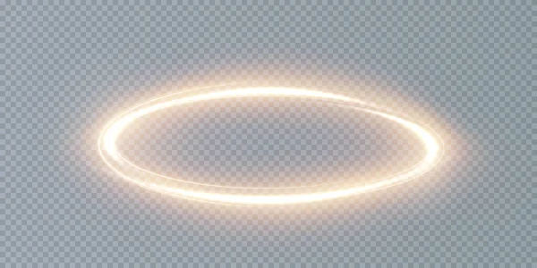 Tourbillon Blanc Clair Effet Lumière Courbe Ligne Blanche Png Cercle — Image vectorielle