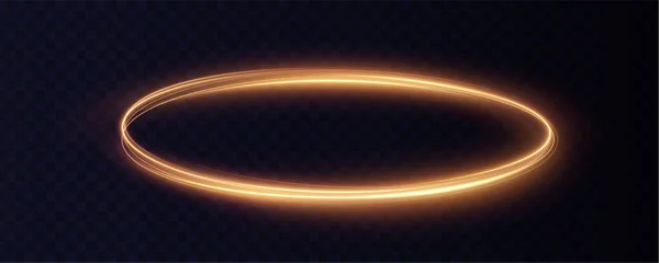 Ljusvit Virvel Kurva Ljuseffekt Vit Linje Png Lysande Vit Cirkel — Stock vektor
