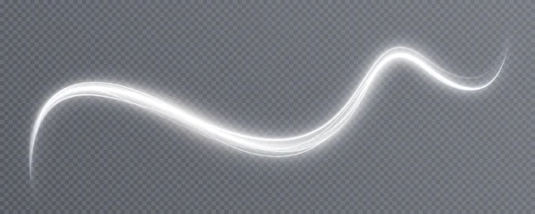 Líneas Blancas Luminosas Png Velocidad Efecto Luz Brillante Líneas Movimiento — Vector de stock