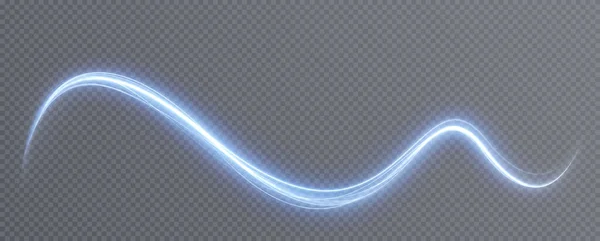 Líneas Azules Luminosas Png Velocidad Efecto Luz Brillante Png Líneas — Vector de stock