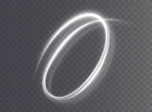 ライトホワイトのツイルPng 白線の曲線光効果 デザイン ポストカード 招待状 スクリーンセーバー ウェブサイト ゲームの要素 ベクターイラスト — ストックベクタ