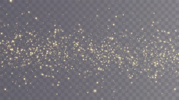 Χριστουγεννιάτικο Φόντο Φως Σκόνης Png Μαγική Χρυσόσκονη Λεπτά Γυαλιστερά Σωματίδια — Διανυσματικό Αρχείο