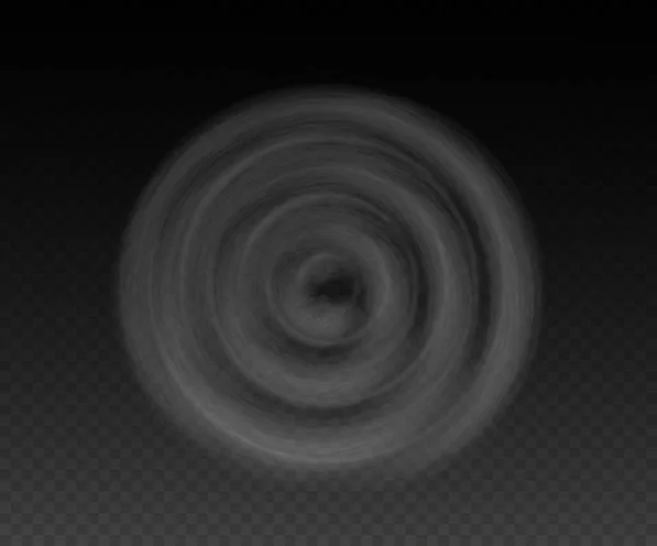 Векторный Изолированный Дым Белая Текстура Дыма Прозрачном Черном Фоне Специальный — стоковый вектор