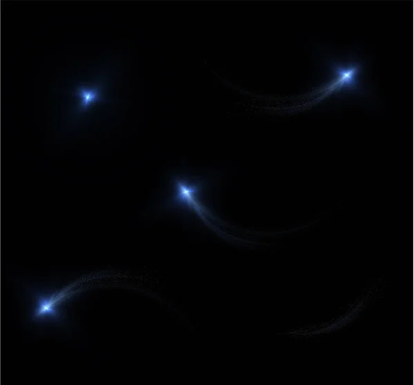 Brilho Mágico Cometa Azul Png Uma Estrela Pairando Livremente Espaço —  Vetores de Stock