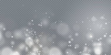 Gri arkaplanda beyaz bokeh