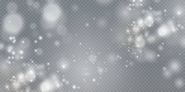 Gri zemine beyaz kar yağıyor. Kış Noel arkaplanı.