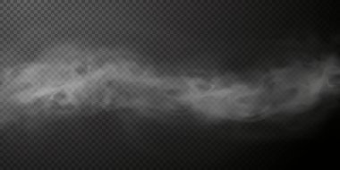 Saydam arka plan üzerinde duman