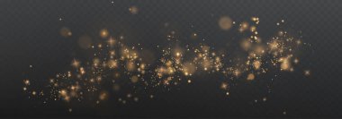 altın kıvılcımlar ve toz.