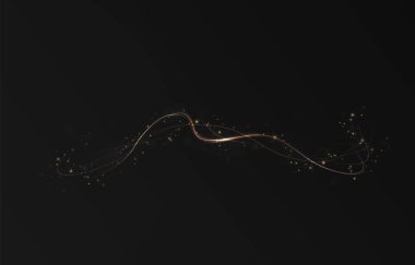 Soyut altın dalgası. vektör lüks altın çizgi etkisi arka plan.