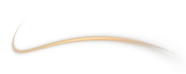 Beyaz arkaplanda izole edilmiş altın kurdele