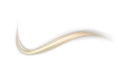 Beyaz arkaplanda altın dalga