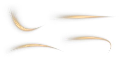 Beyaz arkaplanda parlak altın kurdele