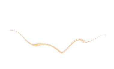 gold hair brush isolated on white background