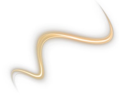 Altın kurdele vektörü. beyaz arkaplanda izole.