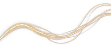 Soyut dalga. 3D illüstrasyon, 3D canlandırma.