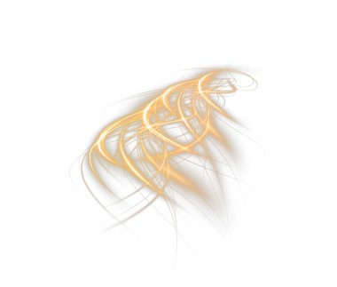 Altın şerit üzerinde beyaz izole