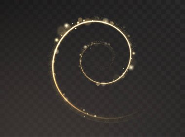 Parlayan ışık efekti, şeffaf daire, girdap, toz etkisi, daire etkisi
