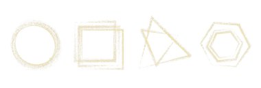 elle çizilmiş çerçeve kümesi