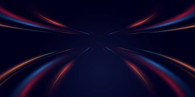 Neon ışıklı ışıkların soyut arkaplanı