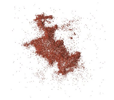 Haşhaş tohumlu porselen haritası.