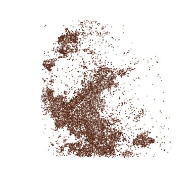 Beyaz arka planda izole kahve çekirdekleri